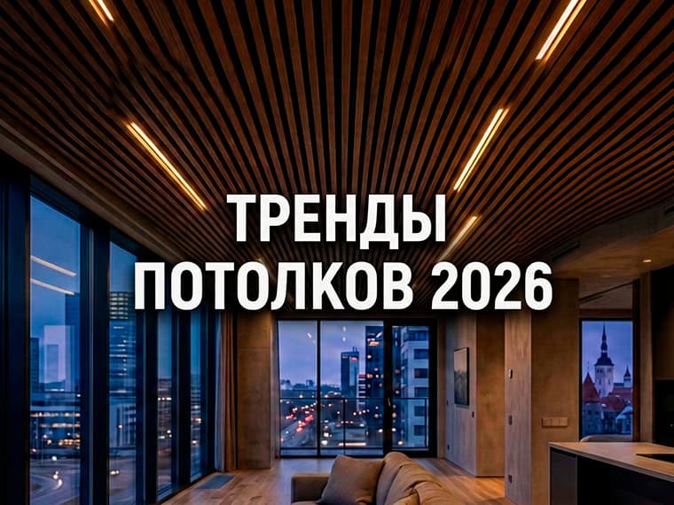 Новый тренд потолков в Эстонии
